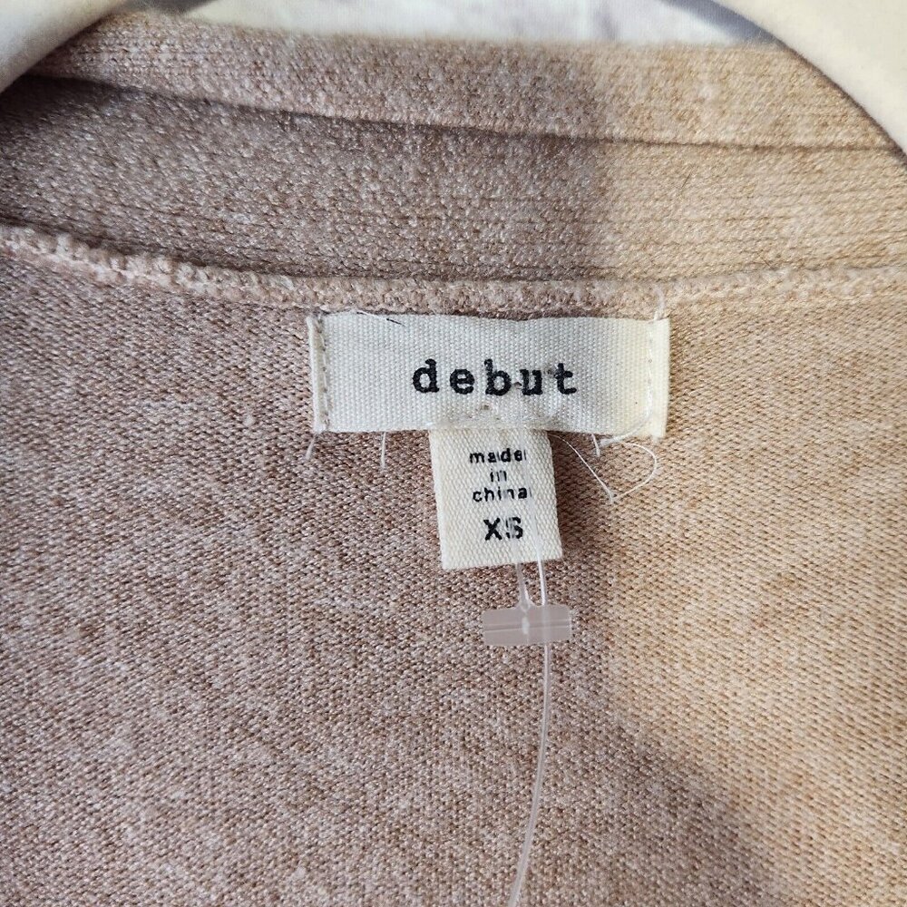 Debut Womans Size Xs Open Front Long Cardigan Swe… - image 2